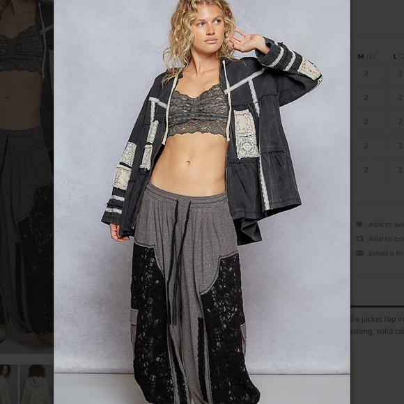 POL Black and Gray Patchwork Jacket
NEW Without Tags - Picture 5 of 16